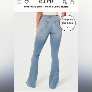 Hollister: HIGH-RISE LIGHT WASH FLARE JEANS